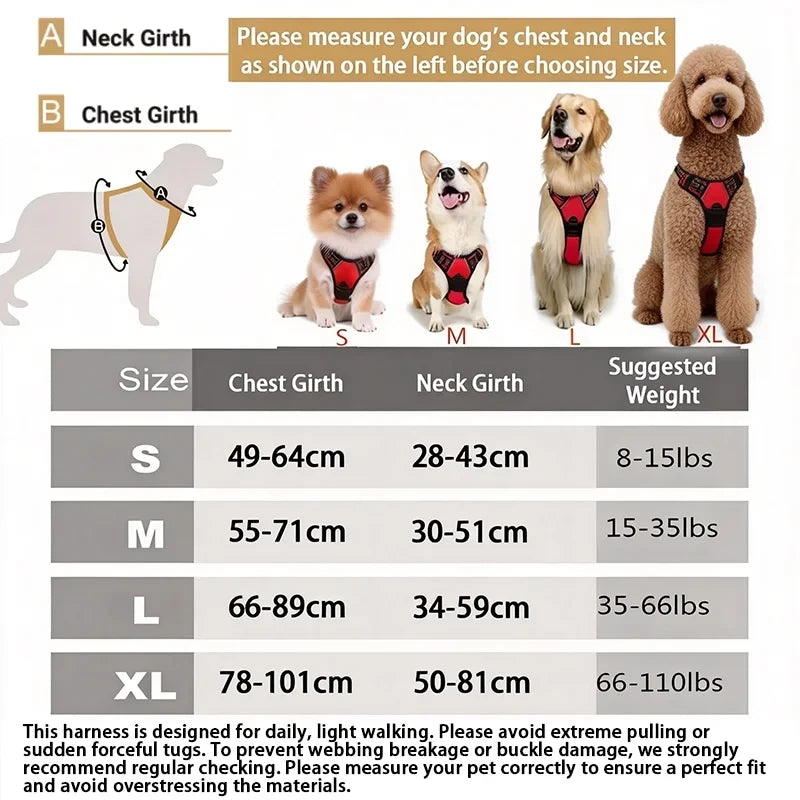 Arnés para Perro Ajustable Antitirones
